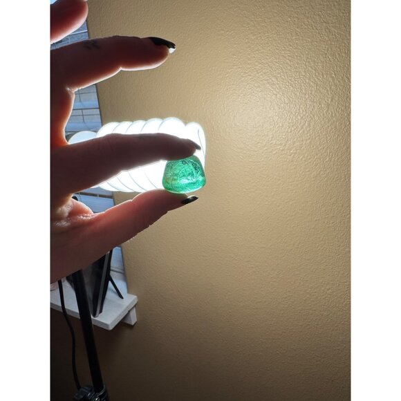 Christmas Gumdrops Art Glass Assorted Blue & Green Glass  Holiday Glass Candy - Picture 6 of 7